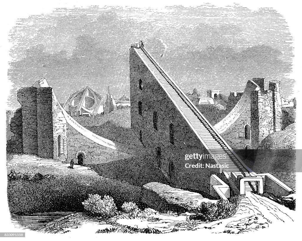 Jantar Mantar in Jaipur, India, built 1724/34