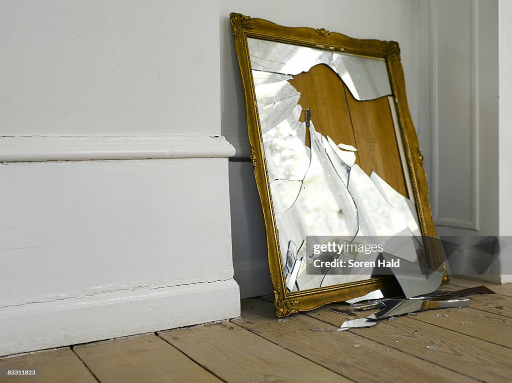 Smashed mirror