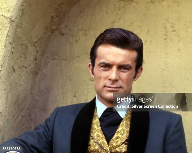 American actor Robert Conrad as James T West in 'The Wild Wild West' television series that ran on CBS, circa 1966.