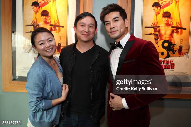 Actor Philip Ng poses for a photo with Bay Area fans at a special screening of BH Tilt & WWE Studios' "Birth of the Dragon" at the AMC Dine-In Kabuki...