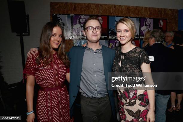 Actors Griffin Newman and Valorie Curry attend the blue carpet premiere of Amazon Prime Video original series "The Tick" at Village East Cinema on...