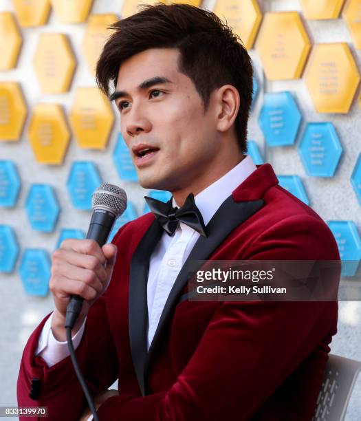 Actor Philip Ng speaks at a special press conference of BH Tilt & WWE Studios' "Birth of the Dragon" at the San Francisco Chinese Hospital on August...