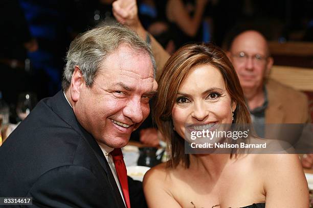 Creator/Producer Dick Wolf and actress Mariska Hargitay attend the 7th Directors Guild of America Honors after party at NOBU on October 16, 2008 in...