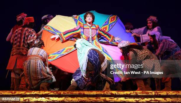 Lee Mead stars as Joseph in the new production of Joseph and the Amazing Technicolour Dreamcoat at the Adelphi Theatre in central London.