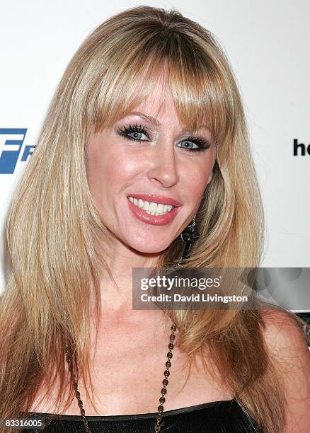 Actress Ambre Lake attends the "Soaps In The City" fundraiser at the East West Lounge on October 16, 2008 in West Hollywood, California.