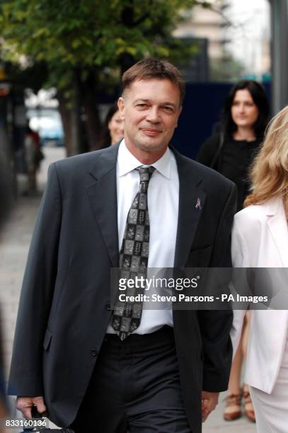 Dr Andrew Wakefield arrives at a General Medical Council hearing in central London to hear disciplinary charges against him.