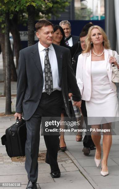 Dr Andrew Wakefield and his wife Carmel arrive at a General Medical Council hearing in central London where Dr Wakefield will hear disciplinary...