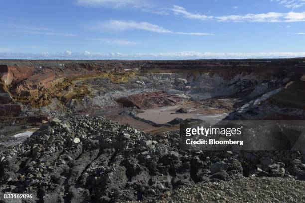 The Neptune open pit mine stands at the St Ives Gold Mine operated by Gold Fields Ltd. In Kambalda, Australia, on Wednesday, Aug. 9, 2017. Global...