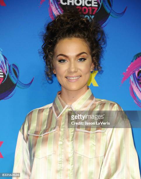 Actress Jude Demorest poses in the press room at the 2017 Teen Choice Awards at Galen Center on August 13, 2017 in Los Angeles, California.