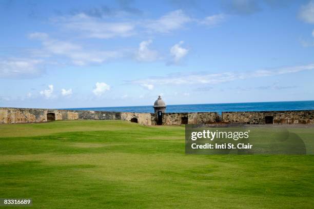 el morro fortress in old san juan, puerto rico - san juan stock pictures, royalty-free photos & images
