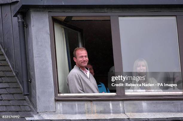 Former Newcastle and England footballer Alan Shearer during the third day of The 136th Open Championships at Carnoustie, Scotland.