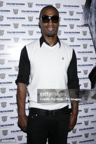 Simon Webbe arrives for the VIP Screening of Transformers at the Apollo West End Cinema in Regent Street, central London.