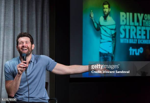 Actor Billy Eichner attends SAG-AFTRA Foundation Conversations with "Billy On The Street" at SAG-AFTRA Foundation Screening Room on August 16, 2017...