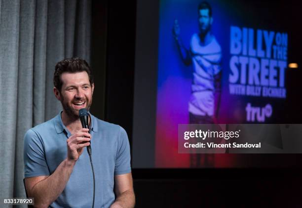 Actor Billy Eichner attends SAG-AFTRA Foundation Conversations with "Billy On The Street" at SAG-AFTRA Foundation Screening Room on August 16, 2017...