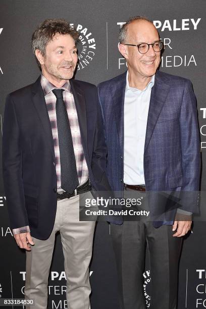 Jeffrey Klarik and David Crane attend the 2017 PaleyLive LA Summer Season - Premiere Screening And Conversation For Showtime's "Episodes" at The...