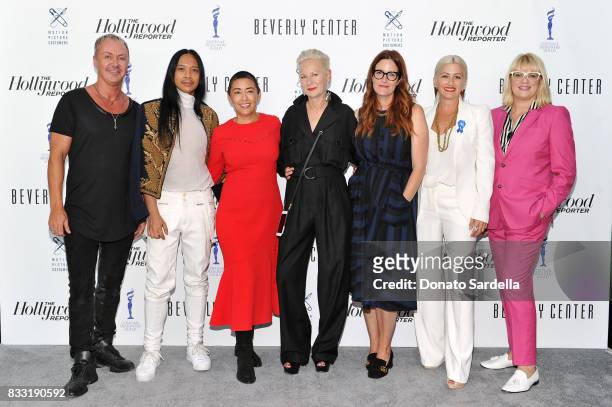 Emmy-nominated costume designers Perry Meek, Zaldy Goco, Ane Crabtree, Lou Eyrich, Alix Friedberg, Trish Summerville, and Marie Schley at Beverly...