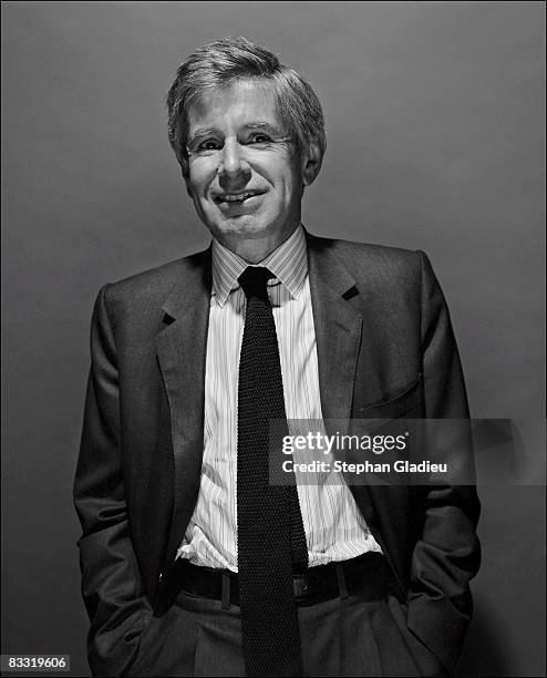 Writer Alain Minc poses at a portrait session in Paris on January 1, 2008.