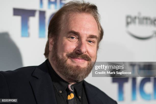 Executive producer David Fury attends the "The Tick" Blue Carpet Premiere at Village East Cinema on August 16, 2017 in New York City.