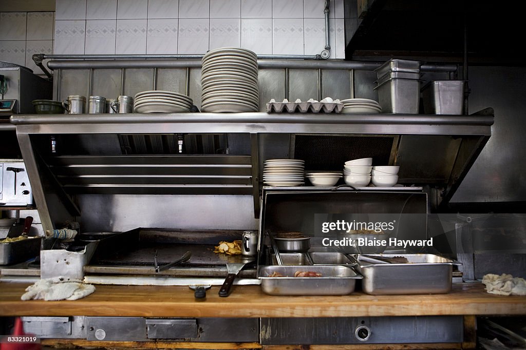 Kitchen in restaurant