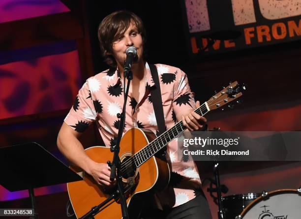 Singer/Songwriter Charlie Worsham performs during Music City Roots at The Factory At Franklin on August 16, 2017 in Franklin, Tennessee.