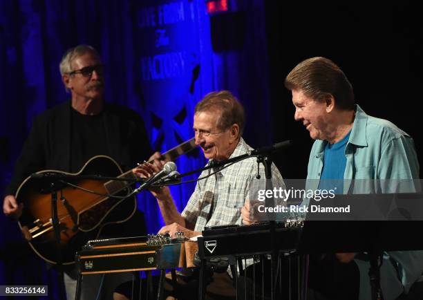 Recording Artists Nashville Cats Lloyd Green and Jaydee Maness perform during Music City Roots at The Factory At Franklin on August 16, 2017 in...