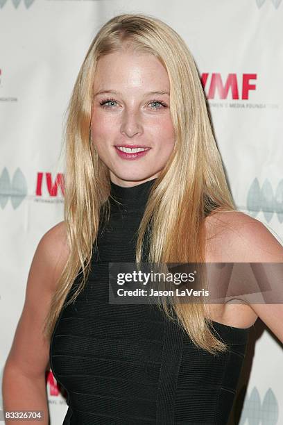 Actress Rachel Nichols attends the International Women's Media Foundation's Courage in Journalism Awards at the Beverly Hills Hotel on October 16,...