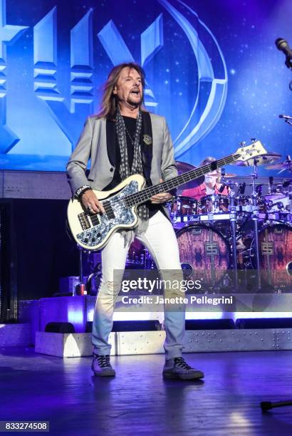 Ricky Phillips from Styx performs in concert at Northwell Health at Jones Beach Theater on August 16, 2017 in Wantagh, New York.