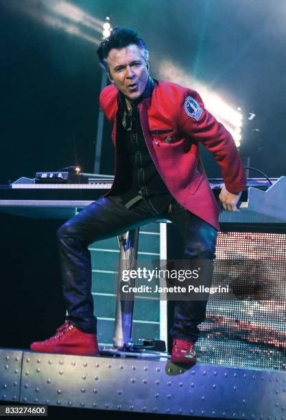 Lawrence Gowan from Styx performs in concert at Northwell Health at Jones Beach Theater on August 16, 2017 in Wantagh, New York.