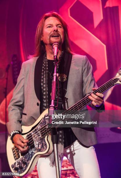 Ricky Phillips from Styx performs in concert at Northwell Health at Jones Beach Theater on August 16, 2017 in Wantagh, New York.