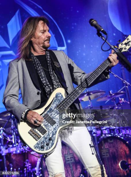 Ricky Phillips from Styx performs in concert at Northwell Health at Jones Beach Theater on August 16, 2017 in Wantagh, New York.