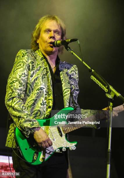 James Young from Styx performs in concert at Northwell Health at Jones Beach Theater on August 16, 2017 in Wantagh, New York.