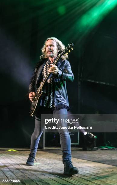 Tommy Shaw from Styx performs in concert at Northwell Health at Jones Beach Theater on August 16, 2017 in Wantagh, New York.