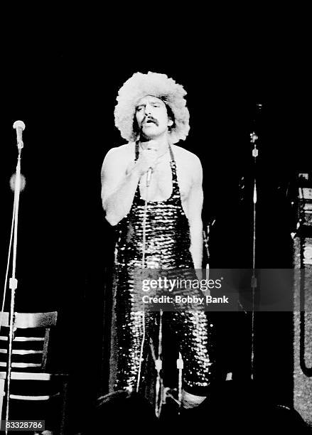 Cheech Marin performs at the Bottom Line Cabaret in New York City, 1976