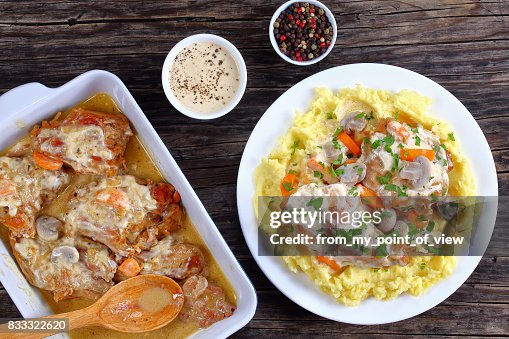 Cooked Rabbit Top View Delicious Pieces Of Rabbit Top View High-Res Stock Photo - Getty Images