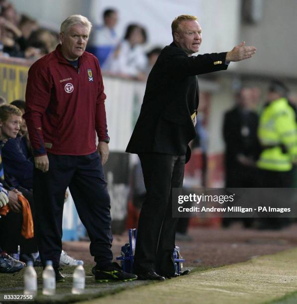 Scotland's manager Alex McLeish during the International Friendly at Pittodrie Stadium, Aberdeen.