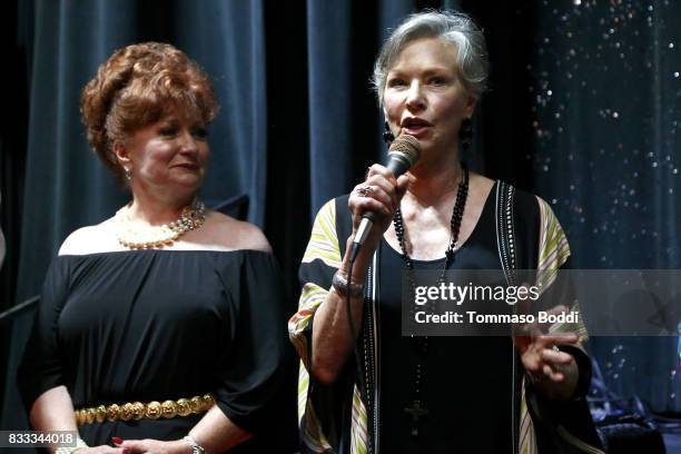 Ann Walker and Rosemary Alexander attend the Premiere Of Beard Collins Shores Productions' "A Very Sordid Wedding" on August 16, 2017 in Beverly...