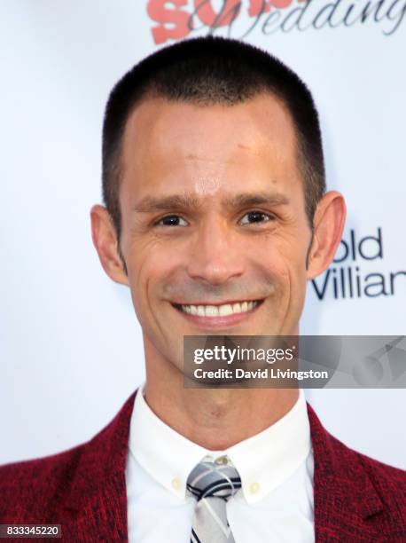 Actor Emerson Collins attends the premiere of Beard Collins Shores Productions' "A Very Sordid Wedding" at Laemmle's Ahrya Fine Arts Theatre on...