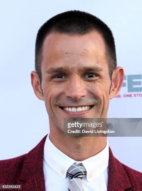 Actor Emerson Collins attends the premiere of Beard Collins Shores Productions' "A Very Sordid Wedding" at Laemmle's Ahrya Fine Arts Theatre on...