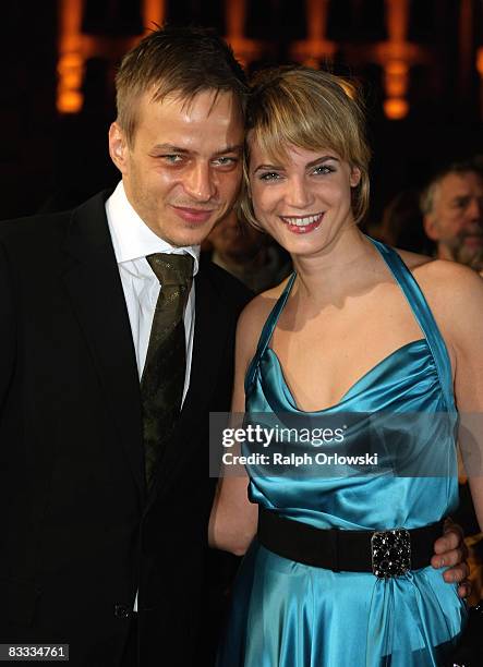Rike Schmid arrives for the Hesse Movie Award 2008 on October 17, 2008 in Frankfurt am Main, Germany.