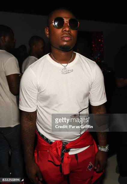 Rapper Lil Marlo at Young Thug Private Birthday Celebration at Tago International on August 16, 2017 in Atlanta, Georgia.
