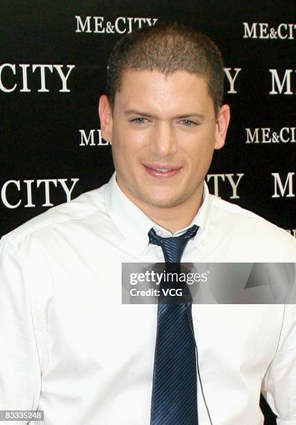 Actor Wentworth Miller from the television show 'Prison Break' attends the opening of a retail store on October 18, 2008 in Shanghai, China.