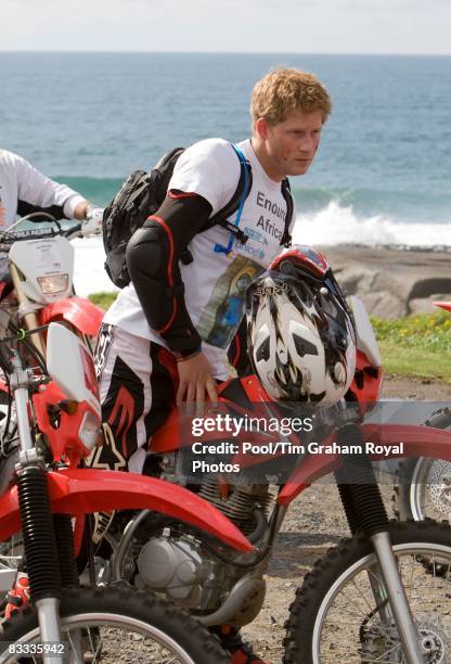 Prince Harry takes part in Enduro Africa 08 Charity Motorcycle Ride from Durban to Port Elizabeth in aid of UNICEF, the Nelson Mandela Children's...