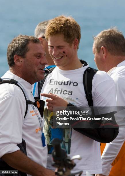 Prince Harry takes part in Enduro Africa 08 Charity Motorcycle Ride from Durban to Port Elizabeth in aid of UNICEF, the Nelson Mandela Children's...