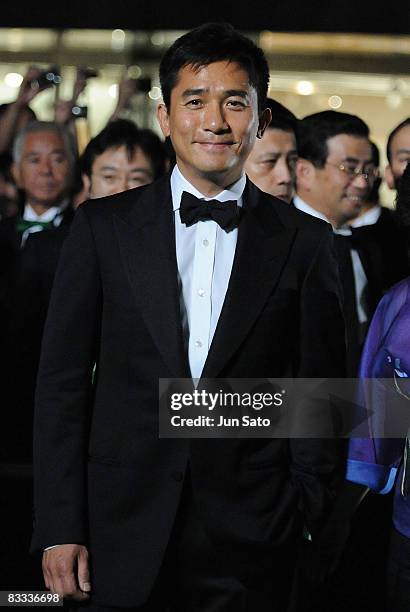 Actor Tony Leung attends the 21st Tokyo International Film Festival Opening Ceremony at Roppongi Hills on October 18, 2008 in Tokyo, Japan. TIFF...