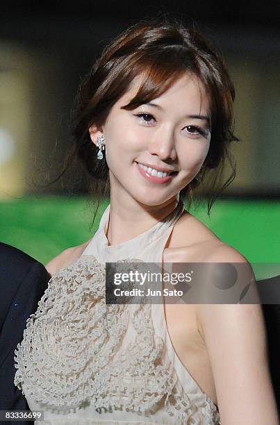 Chinese actress Chi-Ling Lin attends the 21st Tokyo International Film Festival Opening Ceremony at Roppongi Hills on October 18, 2008 in Tokyo,...