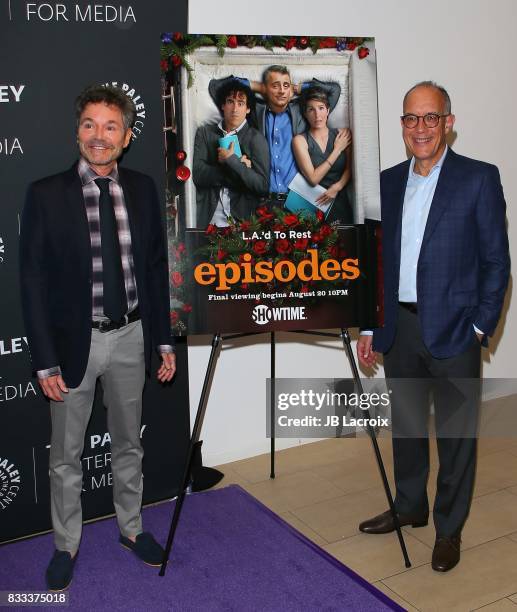 Jeffrey Klarik and David Crane attend the 2017 PaleyLive LA Summer Season Premiere Screening And Conversation For Showtime's 'Episodes' at The Paley...