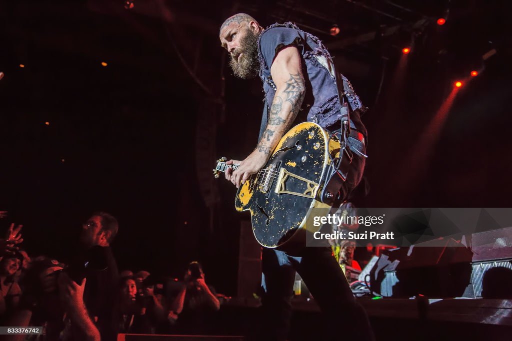 Tim Armstrong of Rancid performs at WaMu Theater on August 16, 2017 ...