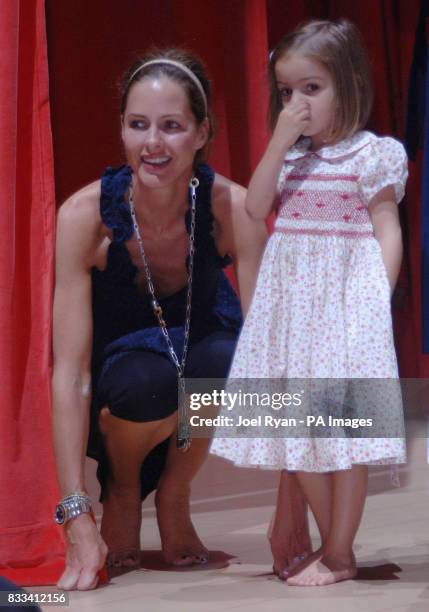 Trinny Woodall and daughter Lyla, age 4, attend Angelina Ballerina's Star Performance at the start of the 12 week regional tour across the UK, at the...