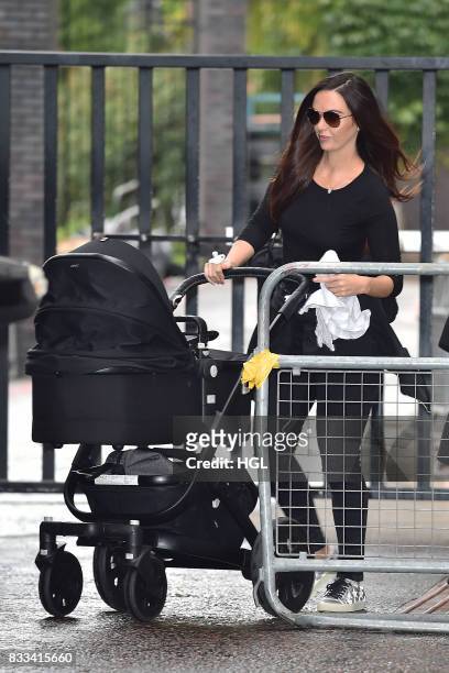 Jennifer Metcalfe seen at the ITV Studios on August 17, 2017 in London, England.