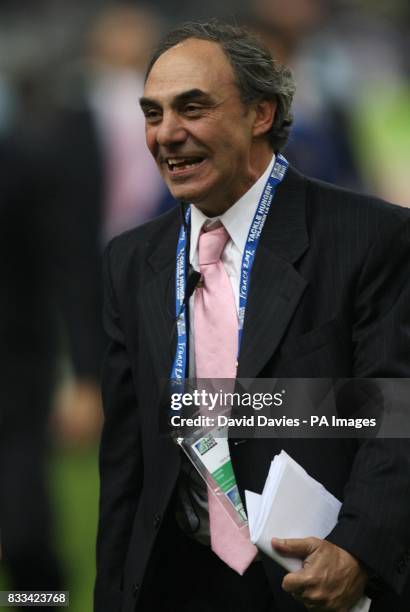 Argentina coach Marcelo Loffreda celebrates his teams win